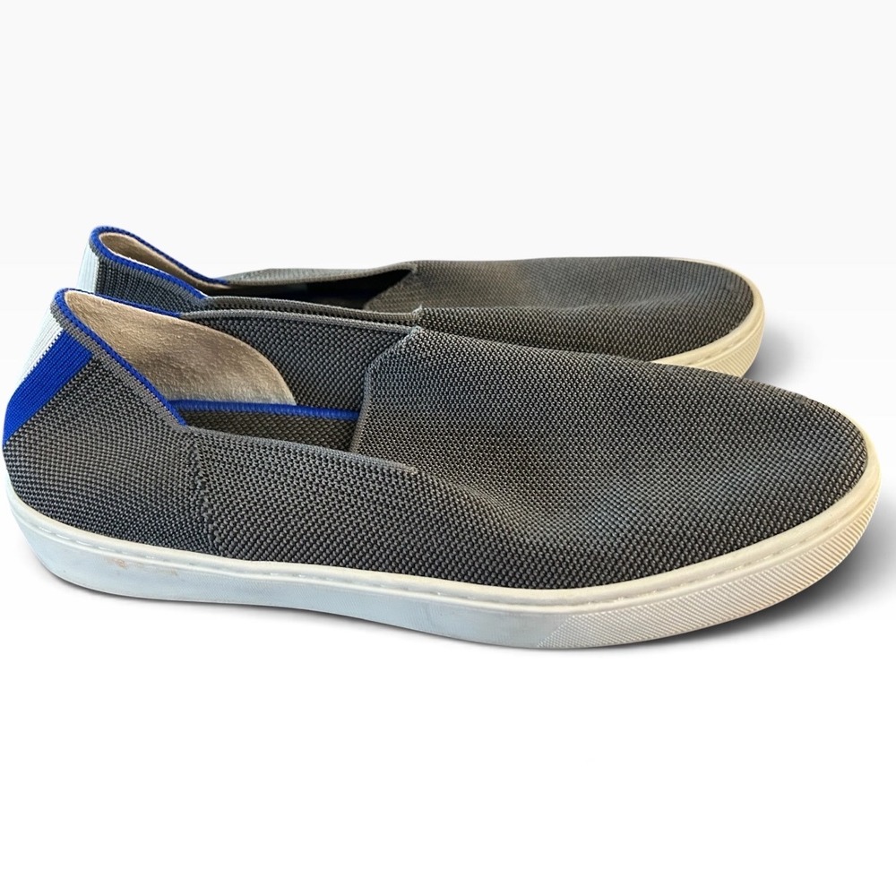 Rothys The Sneaker Womens Grey Knit Slip On Shoes Size 9